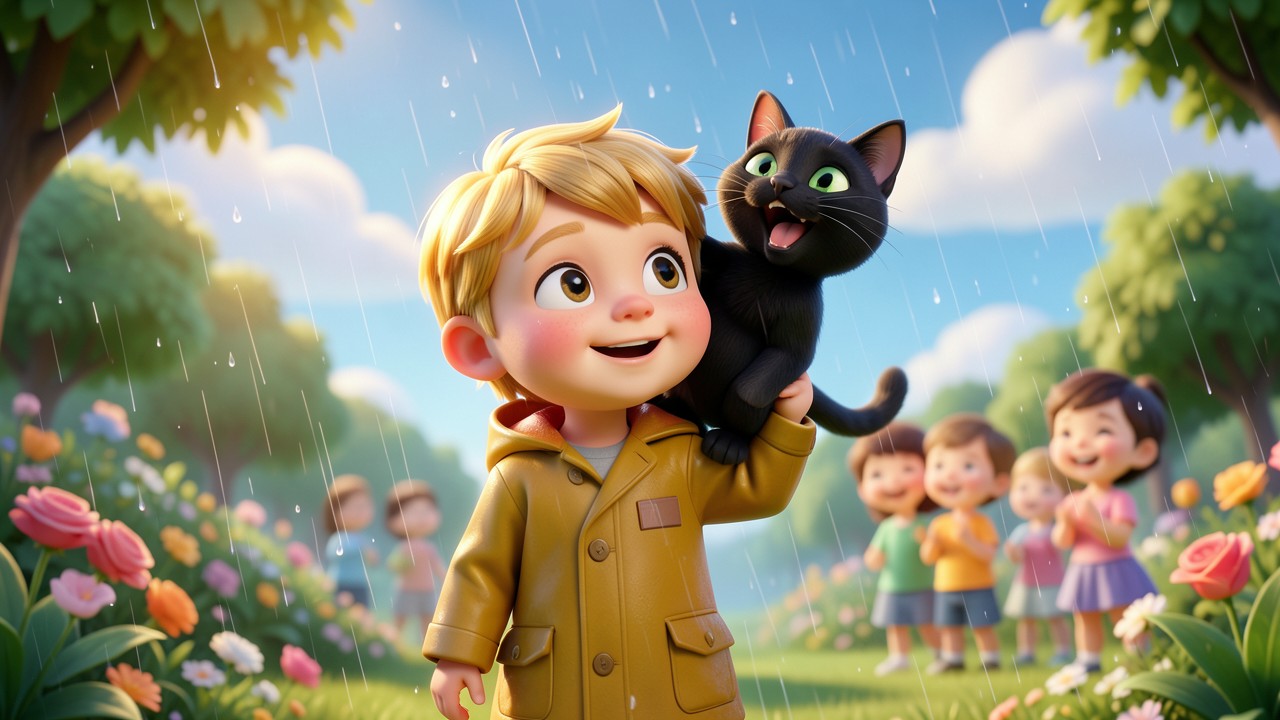 Une histoire d'enfant et le chat qui chantait
