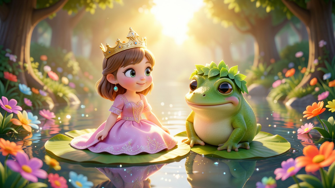 A Princesa e o Sapo Historinha
