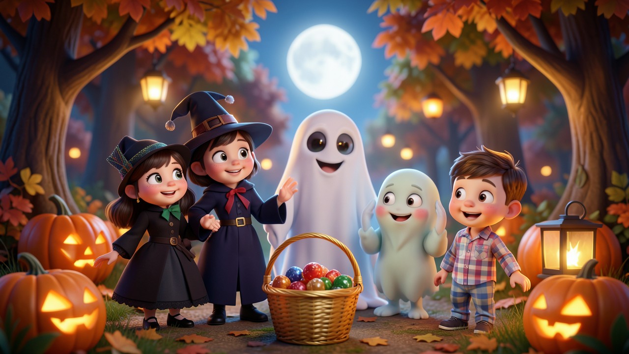 Storie Halloween per bambini: La notte dei dolci e del sorriso