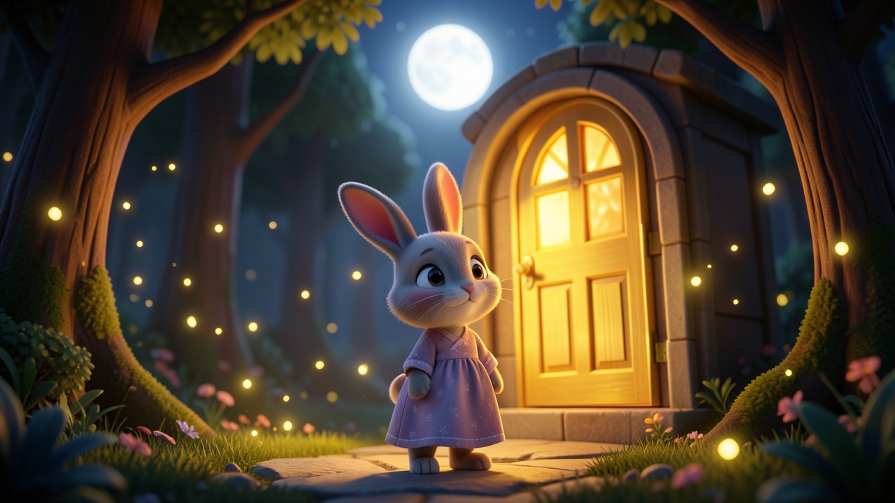 Reading Toddler Bedtime Story: The Moonlight Library