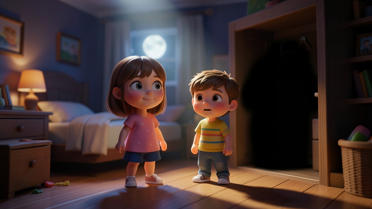 Gruselgeschichten von Kindern: Der Schatten im Schrank