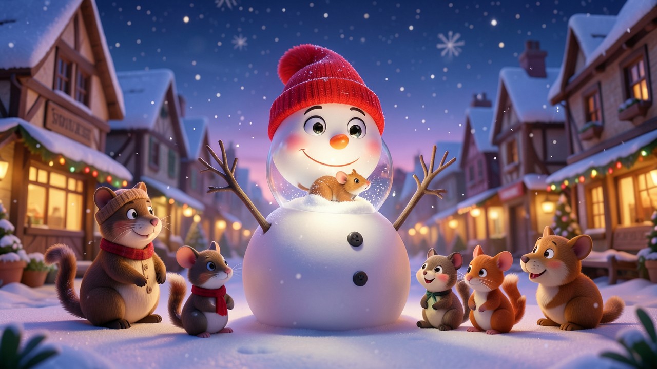 Sehr Kurze Weihnachtsgeschichten: Der Schneemann mit dem roten Hut