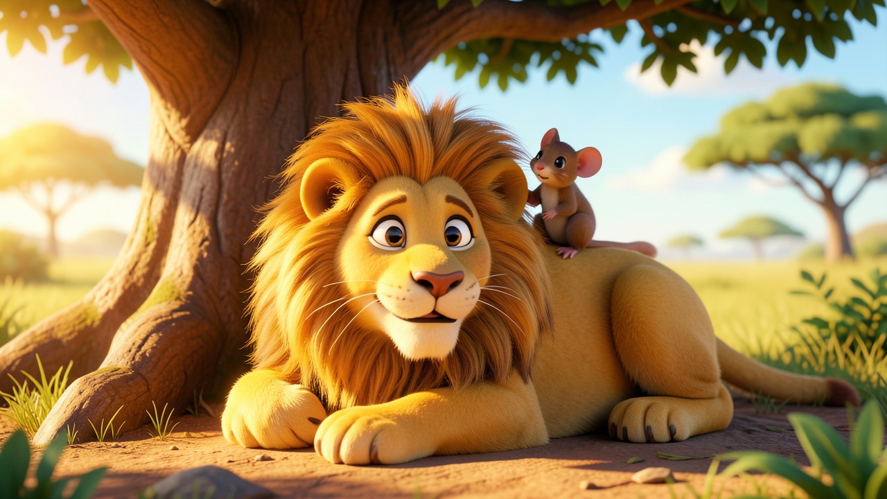 El león y el ratón cuento corto: Una amistad inesperada (el león y el ratón cuento corto)