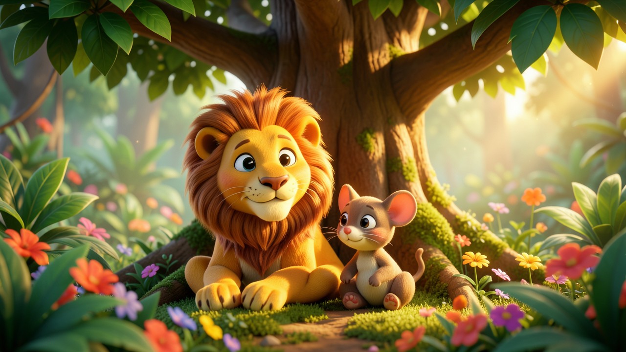 El león y el ratón cuento corto: Una amistad inesperada