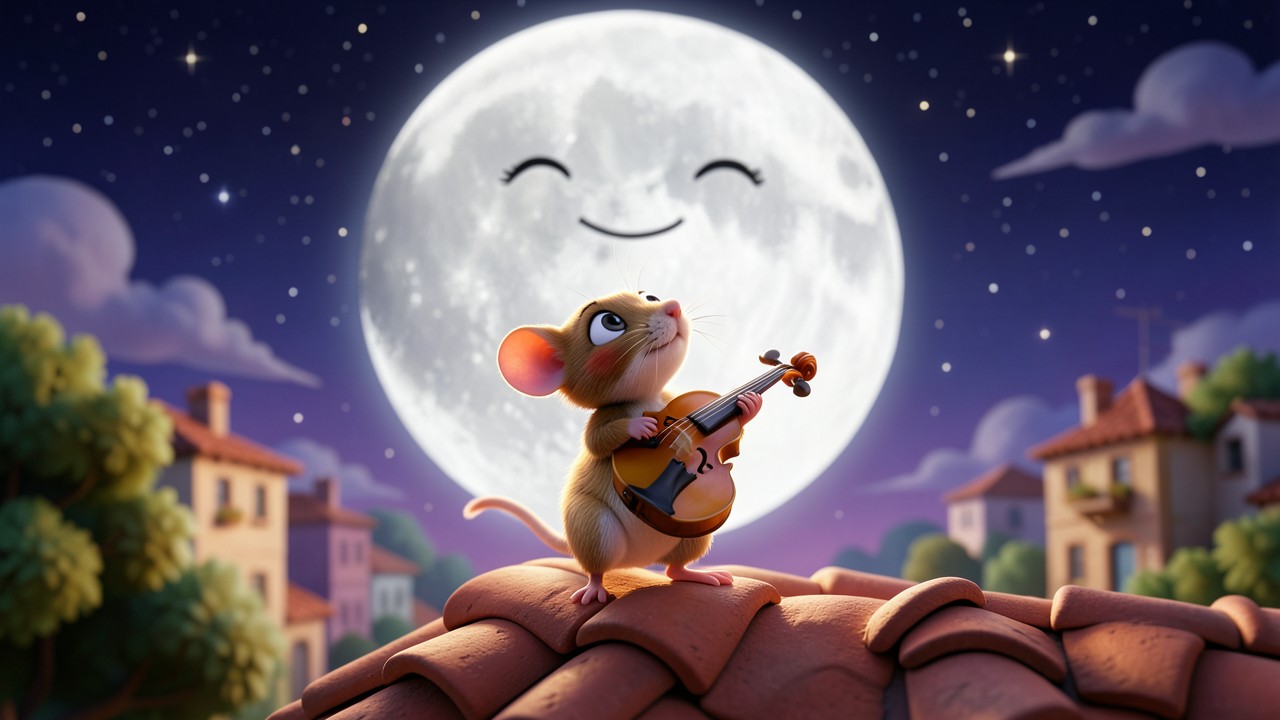 Una fiaba da inventare con la luna e il topo cantore