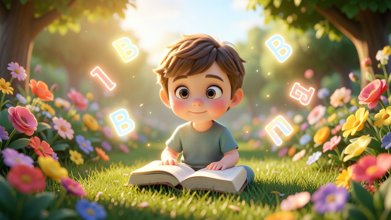Cuentos para aprender a leer para niños de primer grado: El día que las palabras bailaron en el jardín