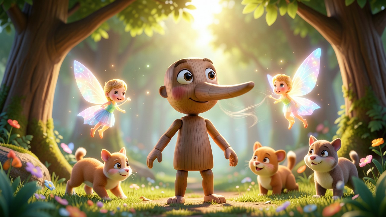 Favola di Pinocchio per bambini da leggere: La Fata e il Legno Vivi