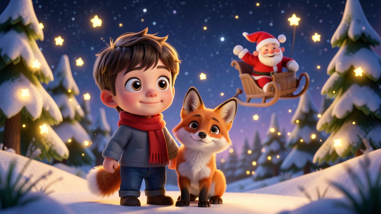 Histoire de Noël pour enfant : La Chasse aux Étoiles