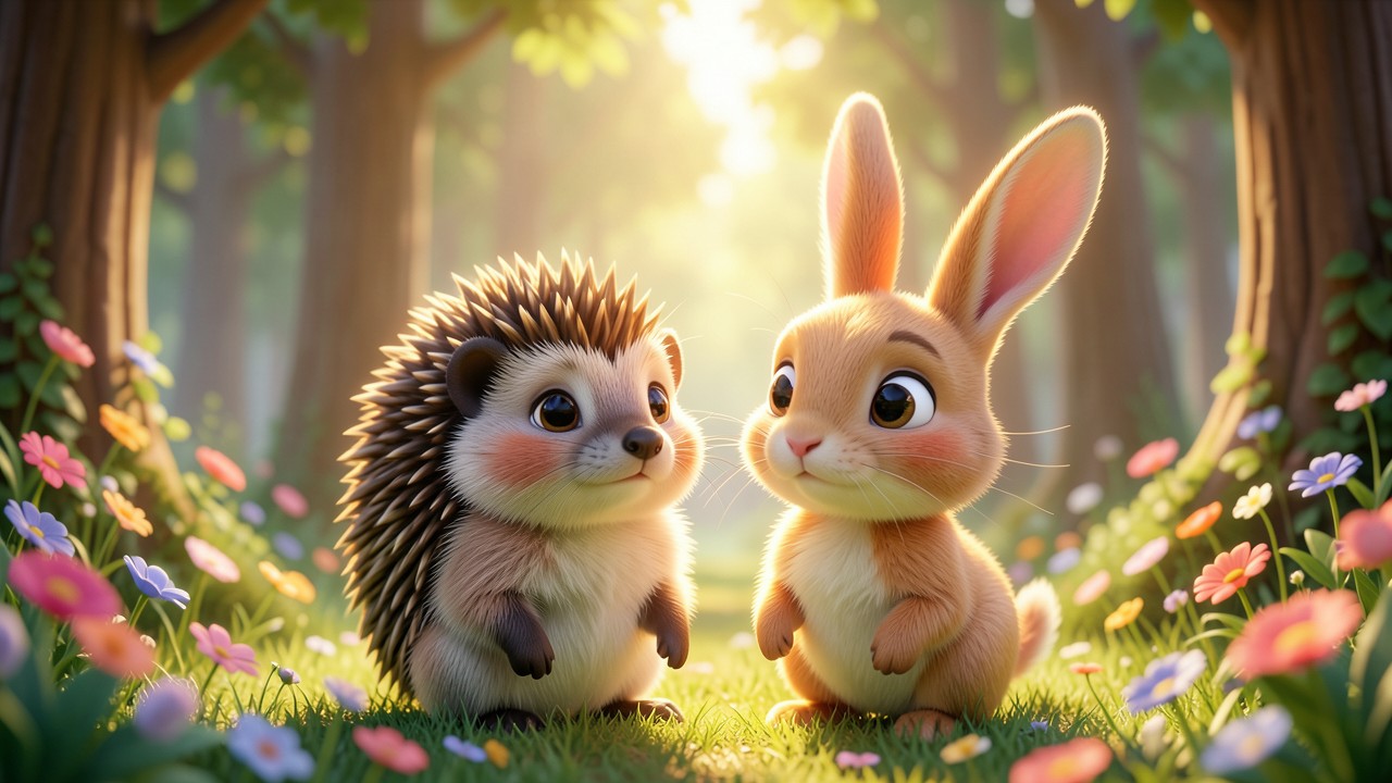 Fabel der Igel und der Hase: Wie die Freundschaft den Tag rettete