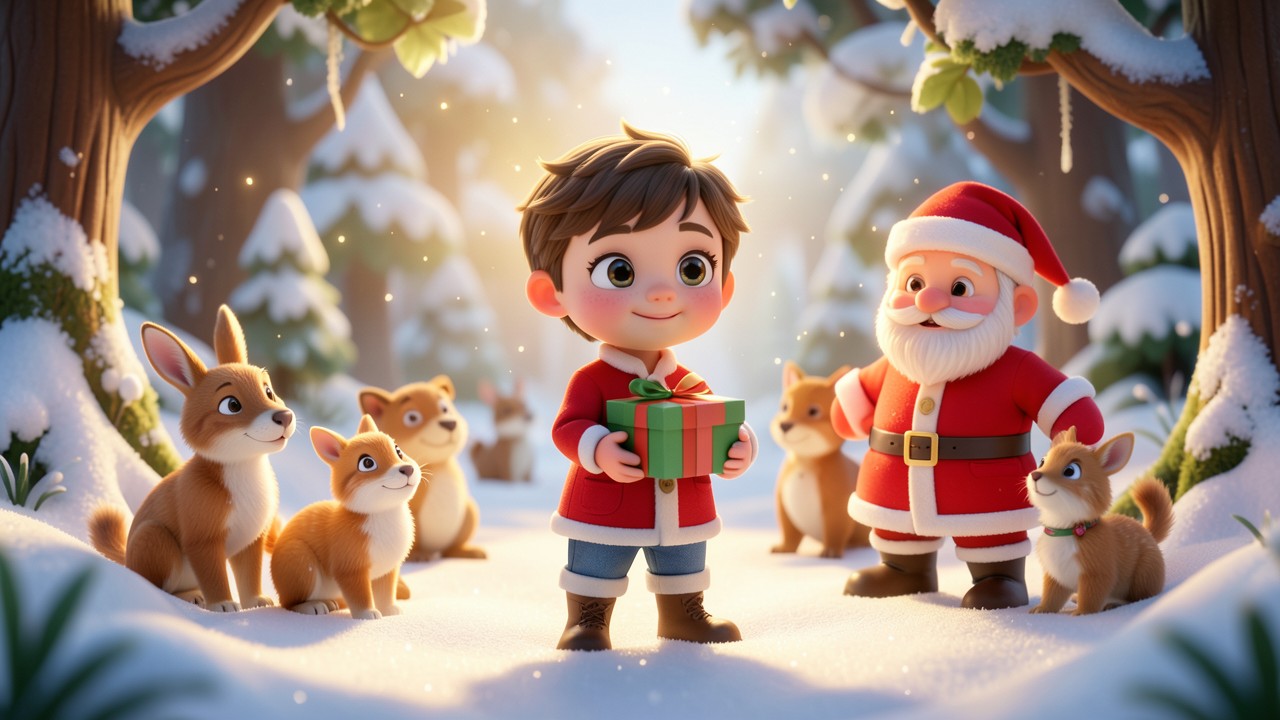 Cuento de Santa Claus Corto: La Navidad en el Bosque Encantado
