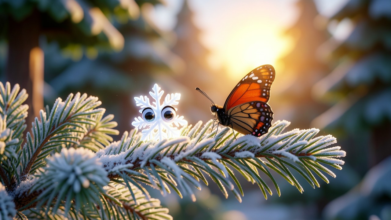 Fabeln moral beispiele: Die Schneeflocke und der Schmetterling