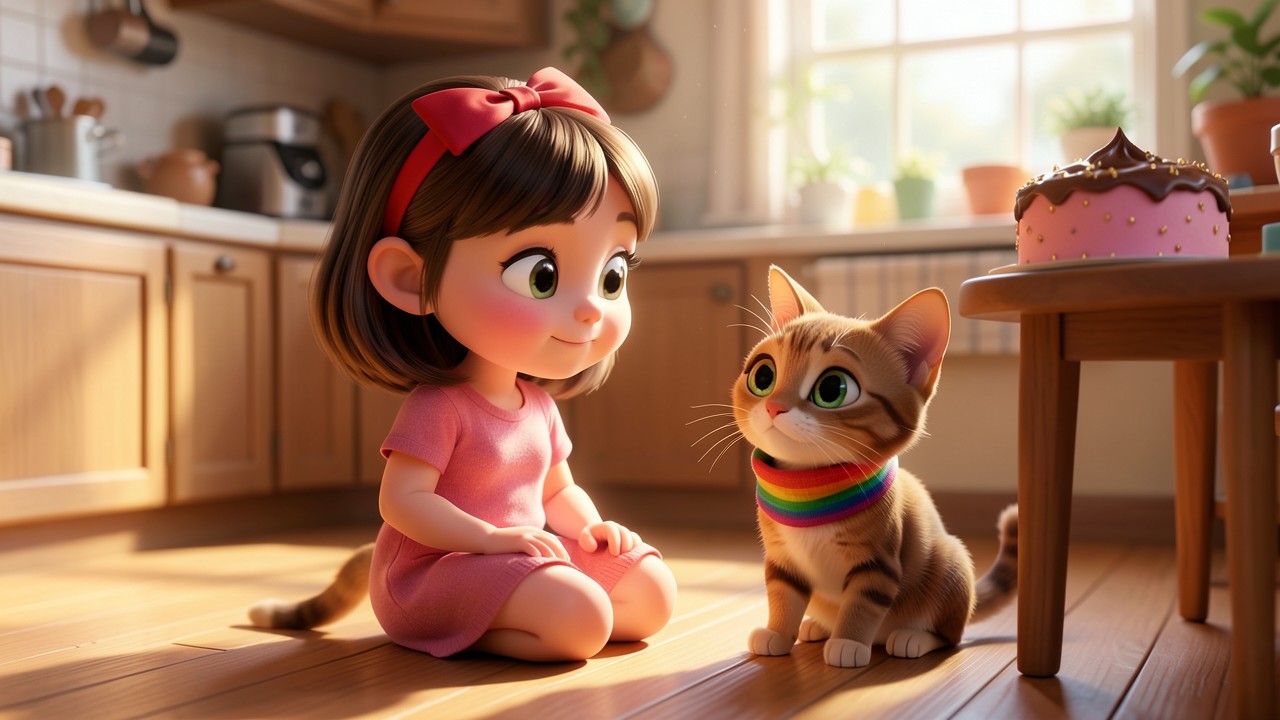 Racconti brevi per bambini da stampare pdf: La torta di zucchero e il gatto saggio
