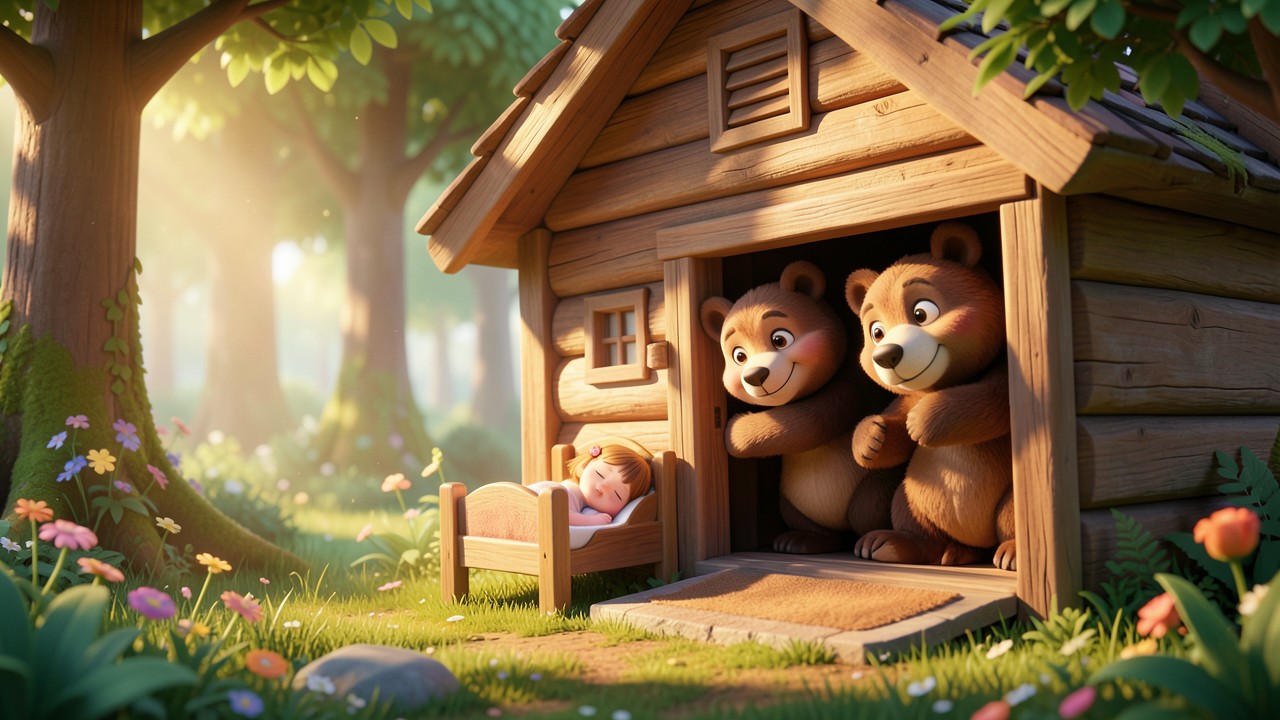 Three Bears and Goldilocks Story with Pictures