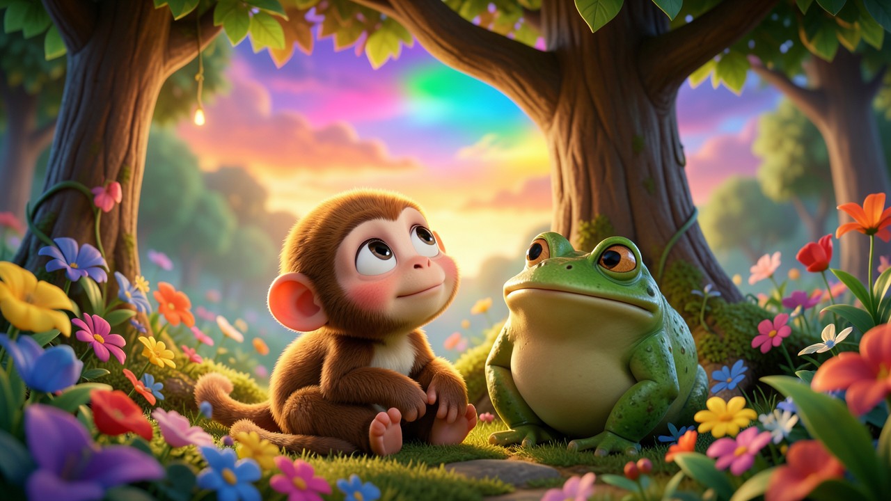 Cuento de las emociones corto: El monito y los colores del alma