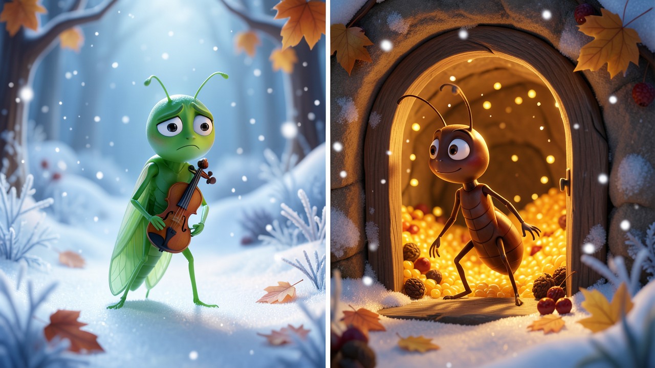 La Cigale et la Fourmi: Fable d'Automne