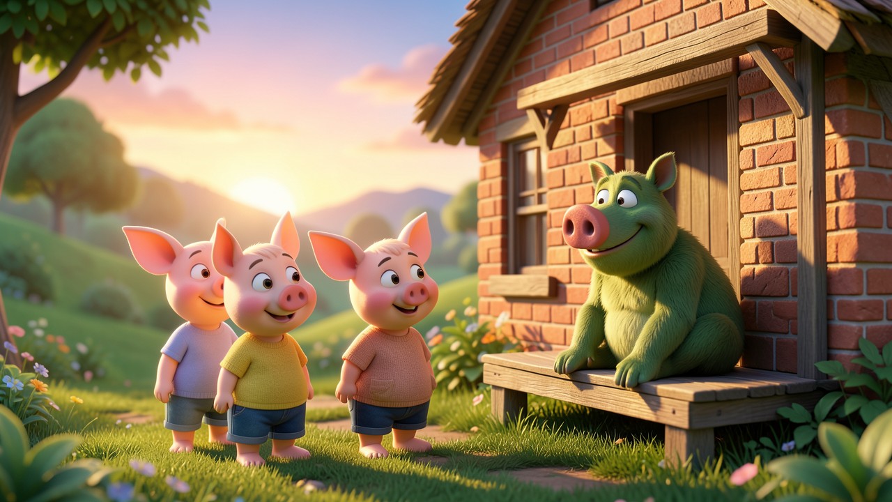 The Three Little Pigs Full Story: A Tale of Bricks and Breezes