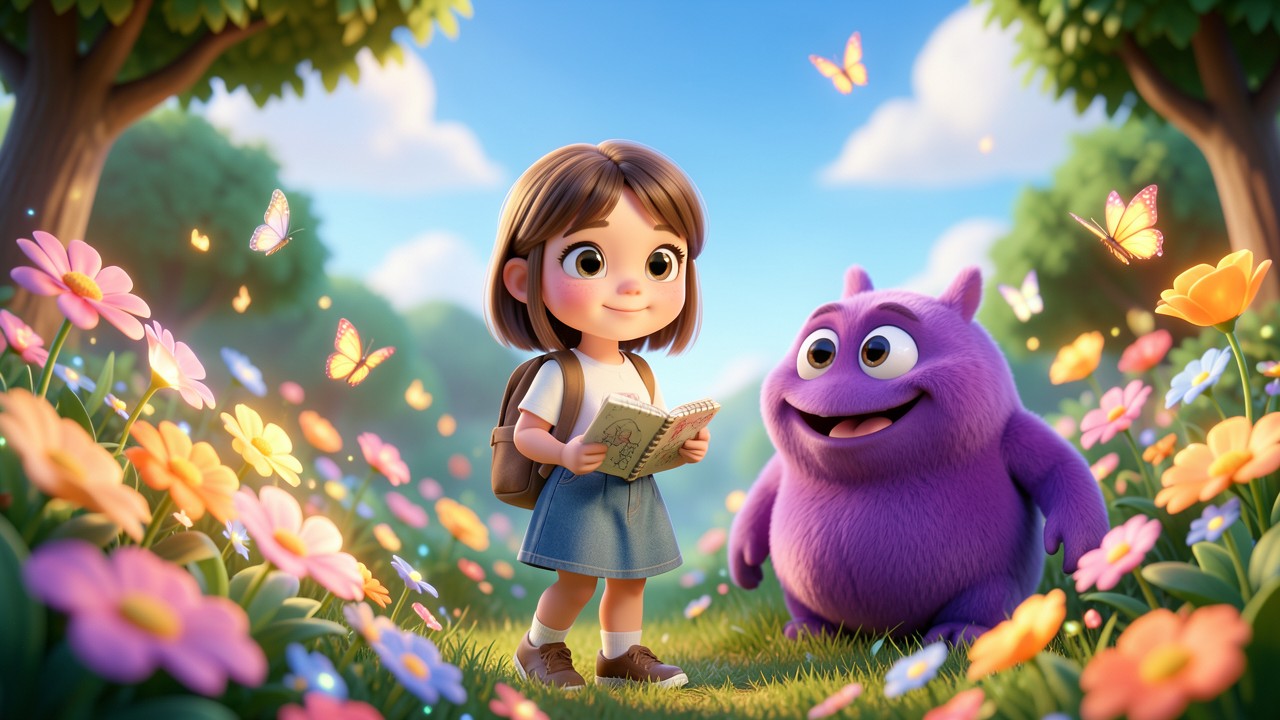 Histórias de Aventura: A Menina e o Monstro das Flores
