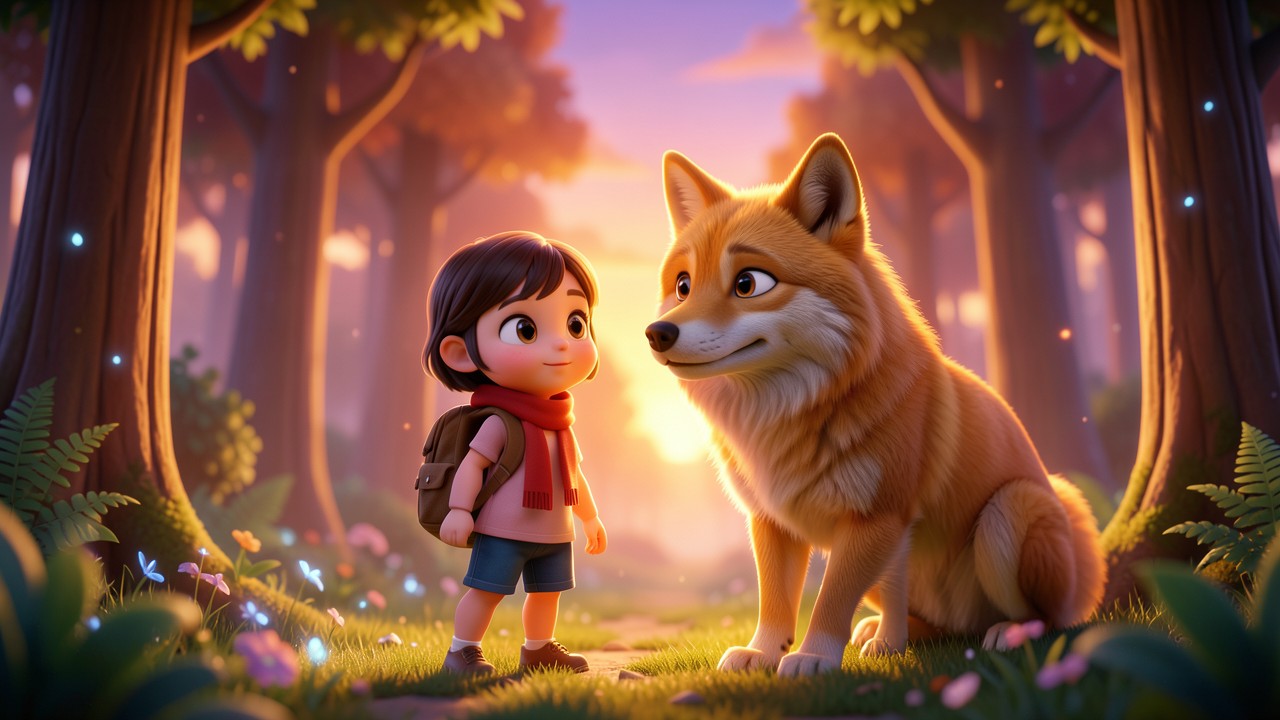 Imagem de Contos de Fada: A Menina e o Lobo Gentil