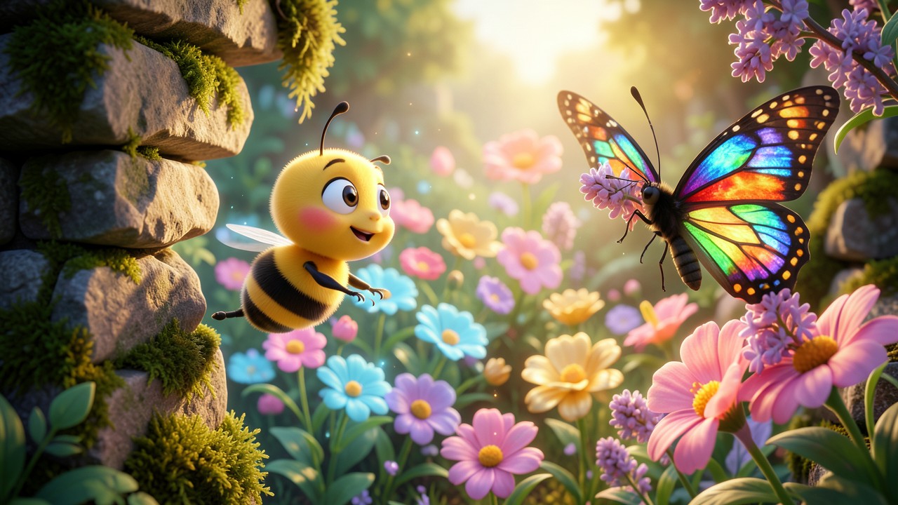 Fable des abeilles et le jardin secret