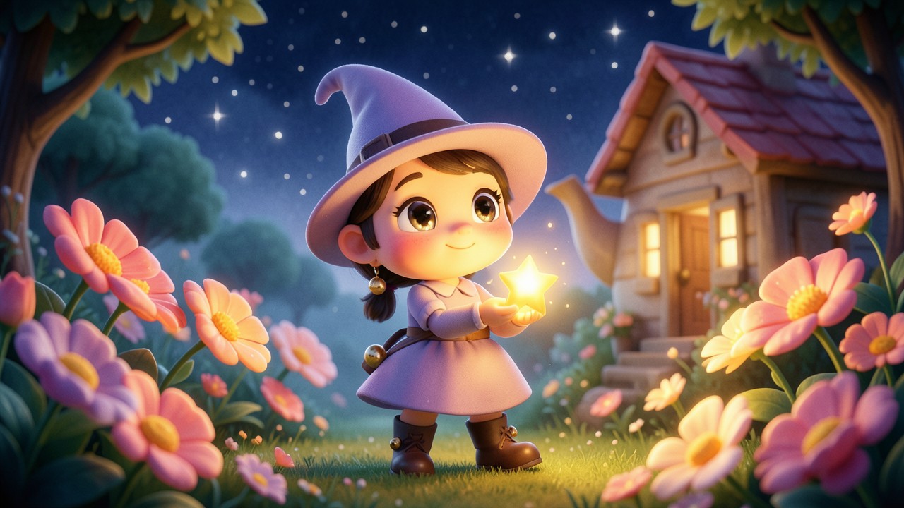 Histoire de sorcière maternelle : L'Étoile qui Chantait