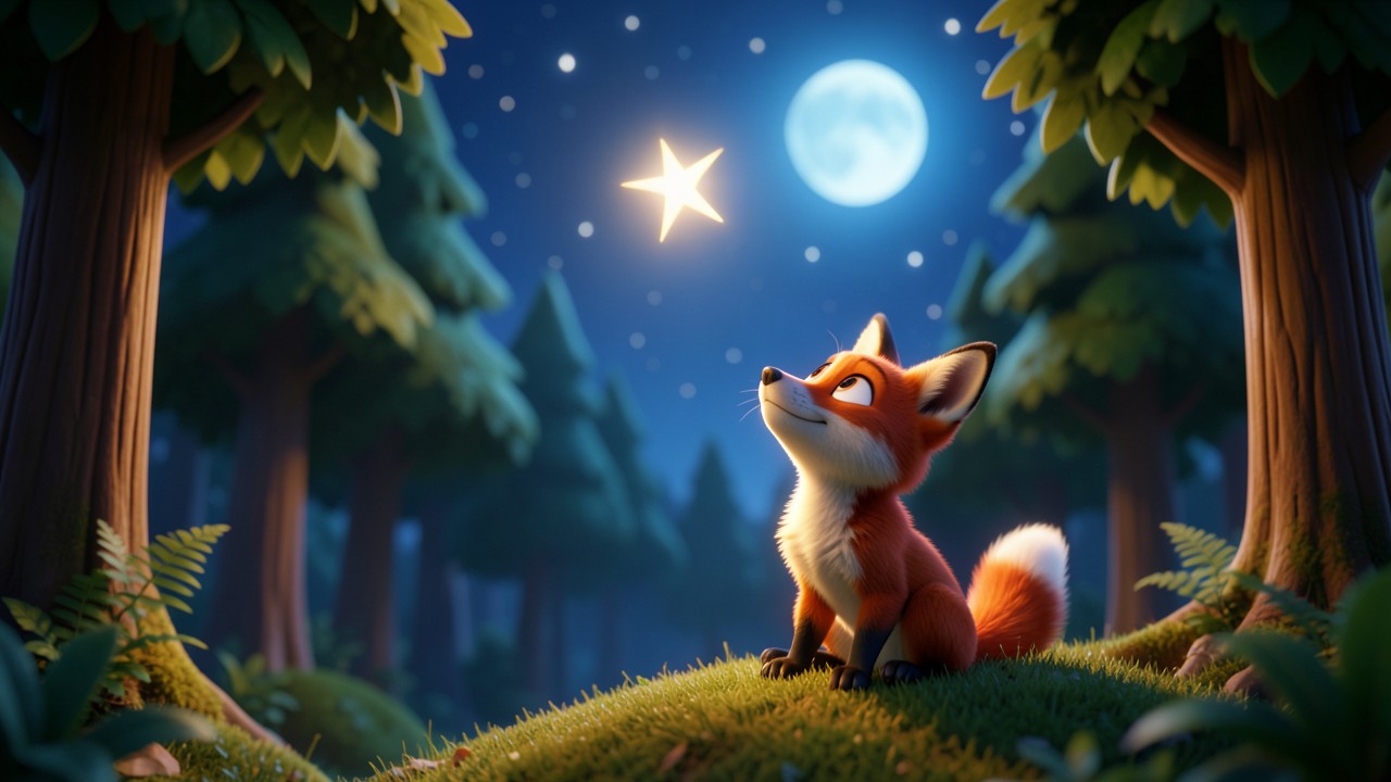 Kurzgeschichten nachdenken: Der kleine Fuchs und der letzte Stern