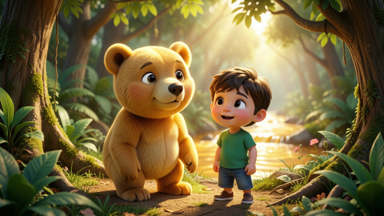 Lendas da Região Sul: O Menino e o Urso de Ouro