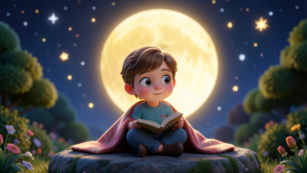 Geschichte zum Einschlafen: Der Mond, der vergessen hatte zu schlafen