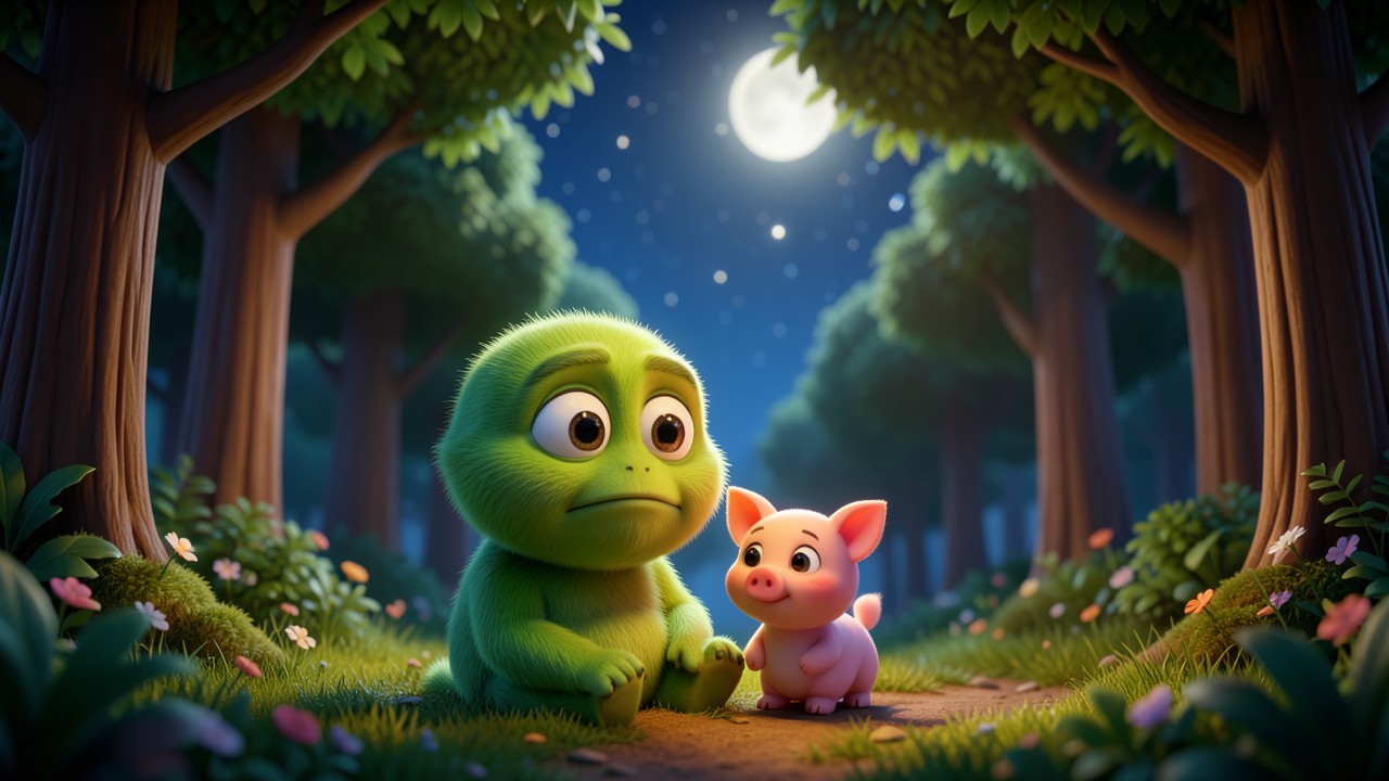 Bedtime Stories for 2 Year Olds: The Moonlit Monster