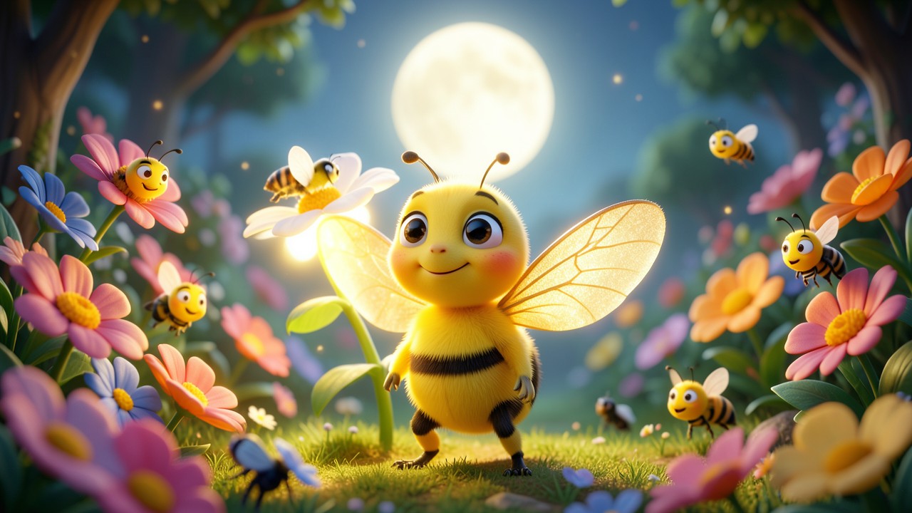 Cuentos de abejas cortos: La abeja y la flor de la luna