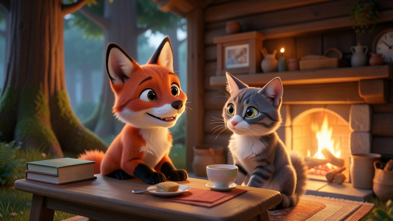 Kurze Fabel Geschichten: Der Fuchs und das Lachen