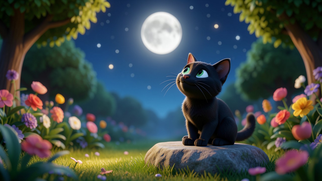 L'histoire du soir de la petite lune