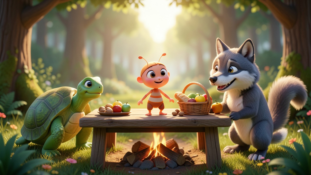 La hormiga cuento corto: La gran fiesta del pan