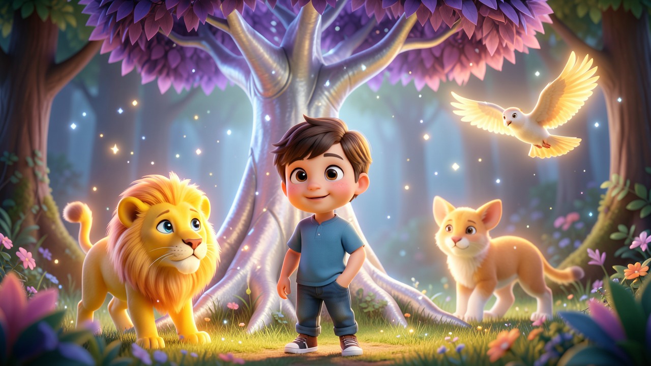 Ilustraciones de cuentos infantiles: El secreto del árbol del sueño