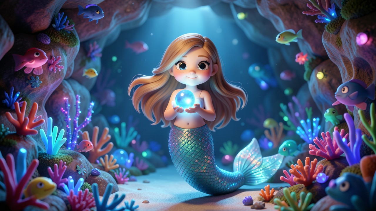 La Petite Sirène Histoire et le Mystère des Perles Bleues