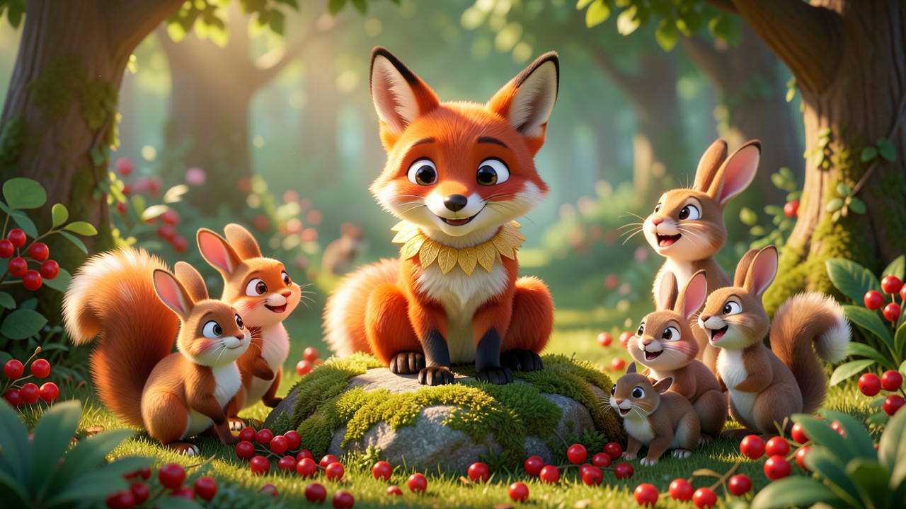 Fairy Tales with Foxes: The Fox Who Shared Her Berries