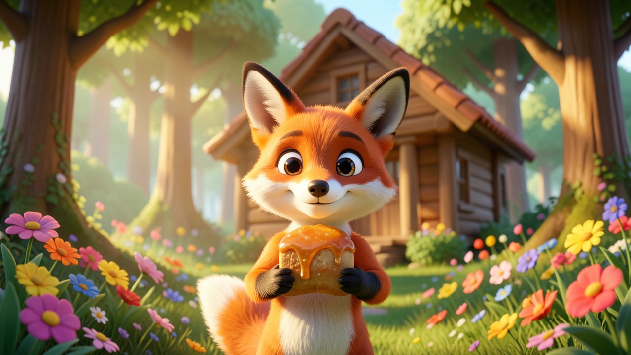 Fabulas Curtas: A Raposa e o Pão de Mel