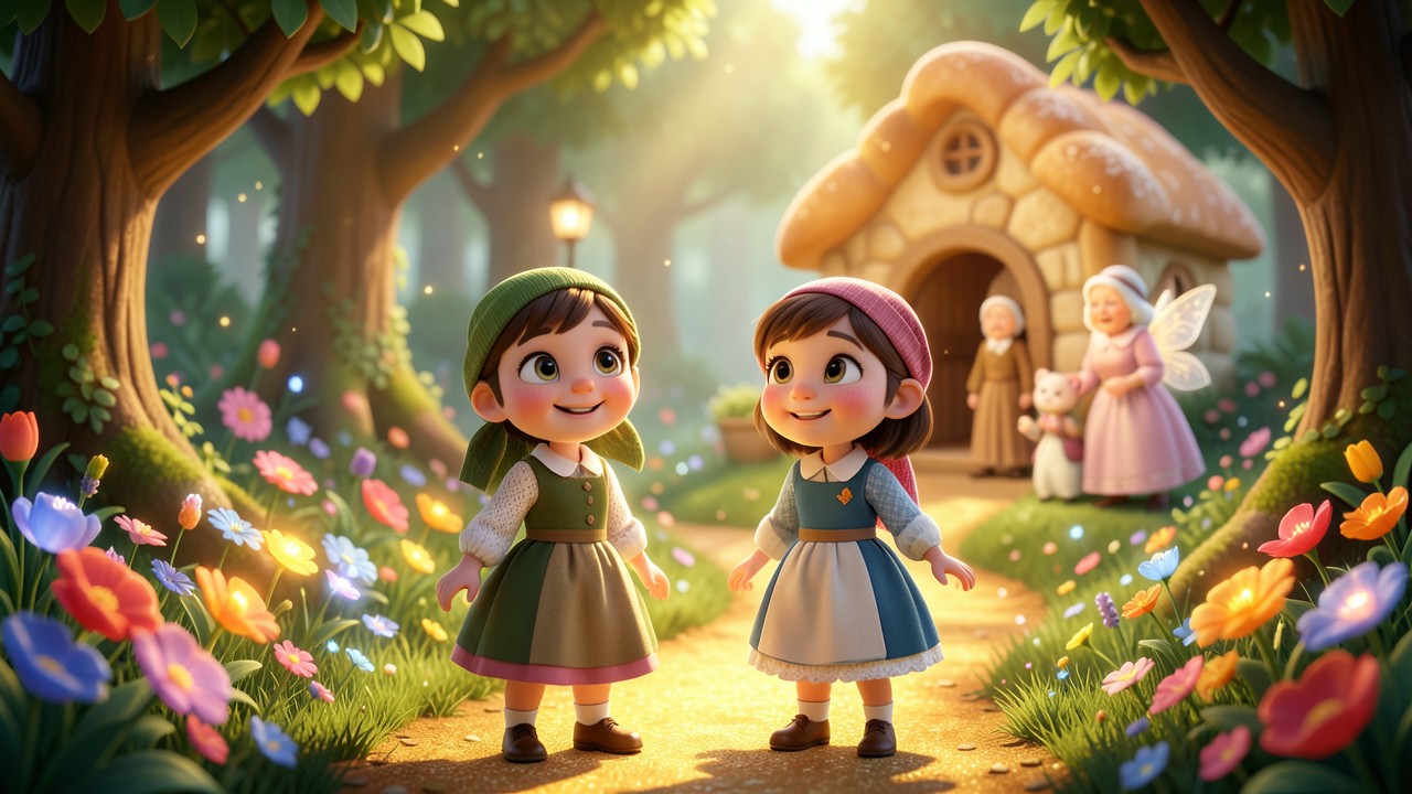 Cuento de Hansel y Gretel para niños: El pan de la amistad