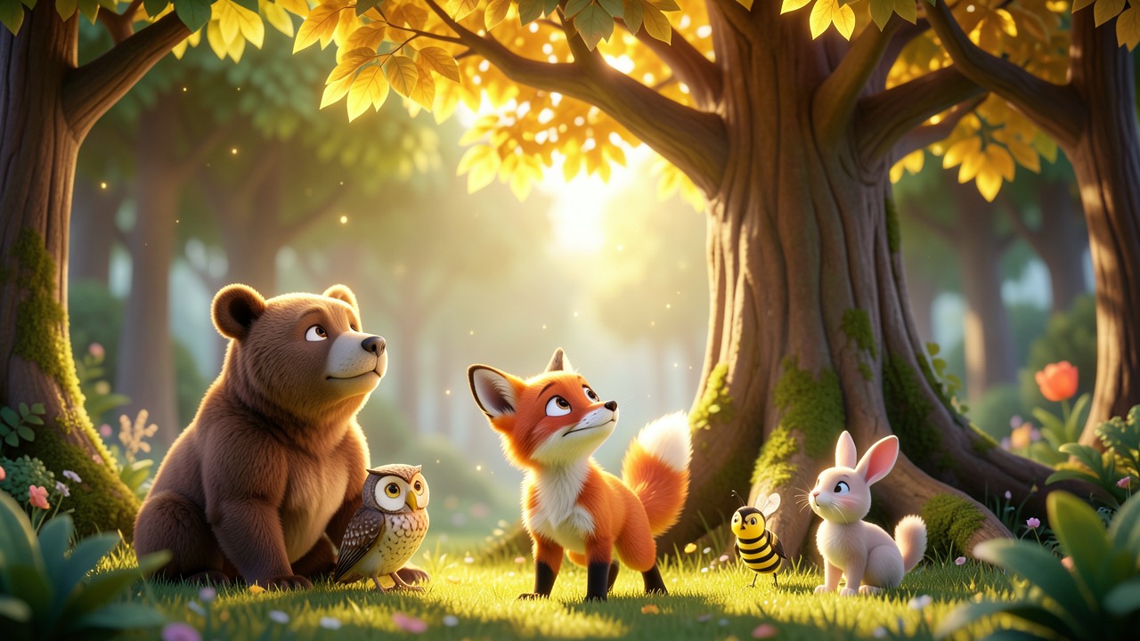 Geschichte mit Tieren: Der kleine Fuchs und die verlorene Melodie