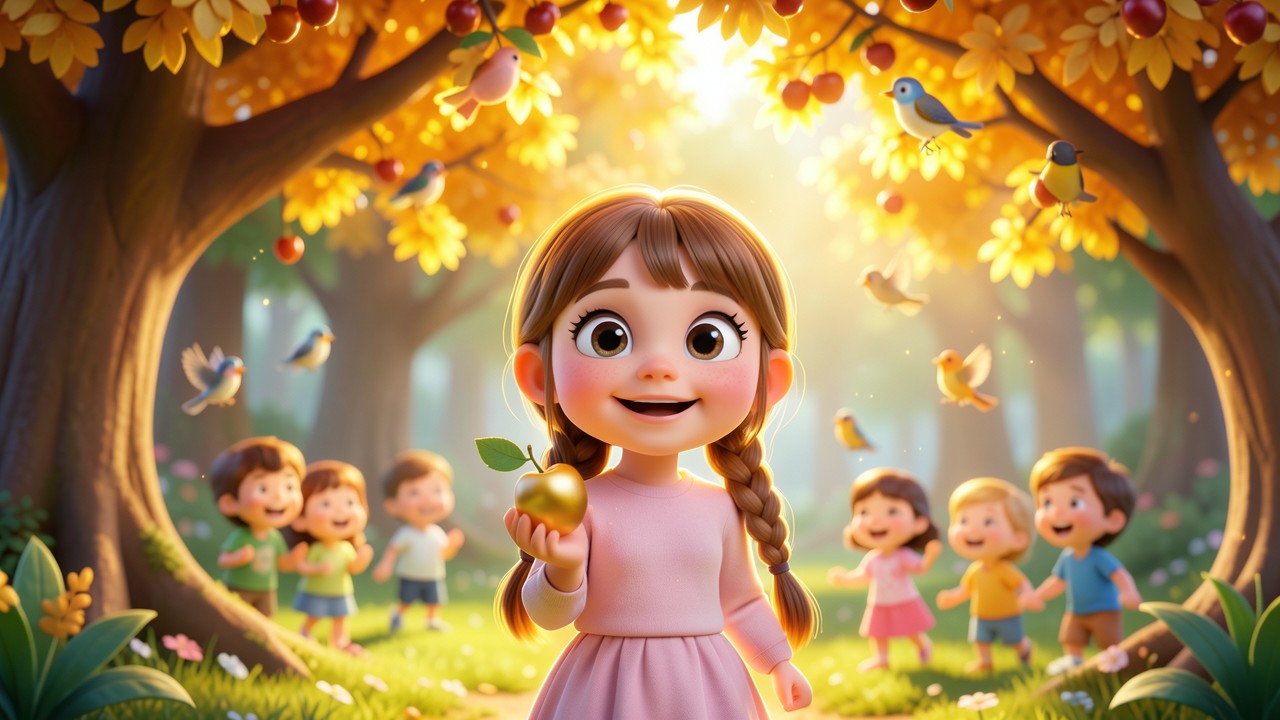 Märchen für Kindergarten: Das Lied der goldenen Kirsche