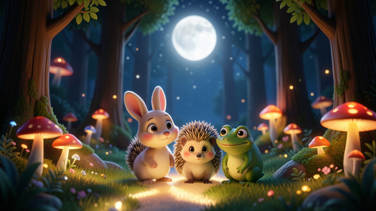 A Bunny Story Under the Starry Sky