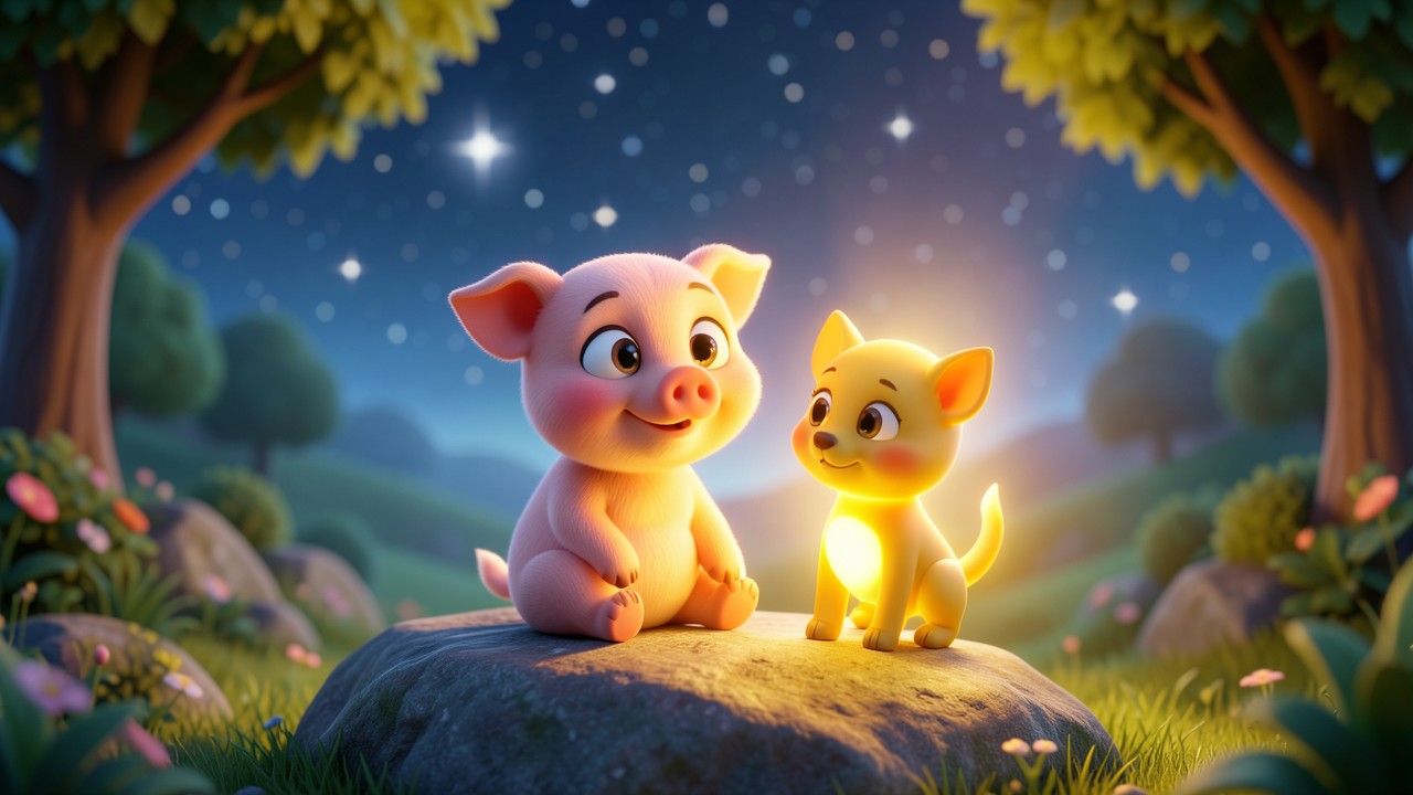 Fabulas Curtas Infantil: O Porquinho e o Cachorro do Sol