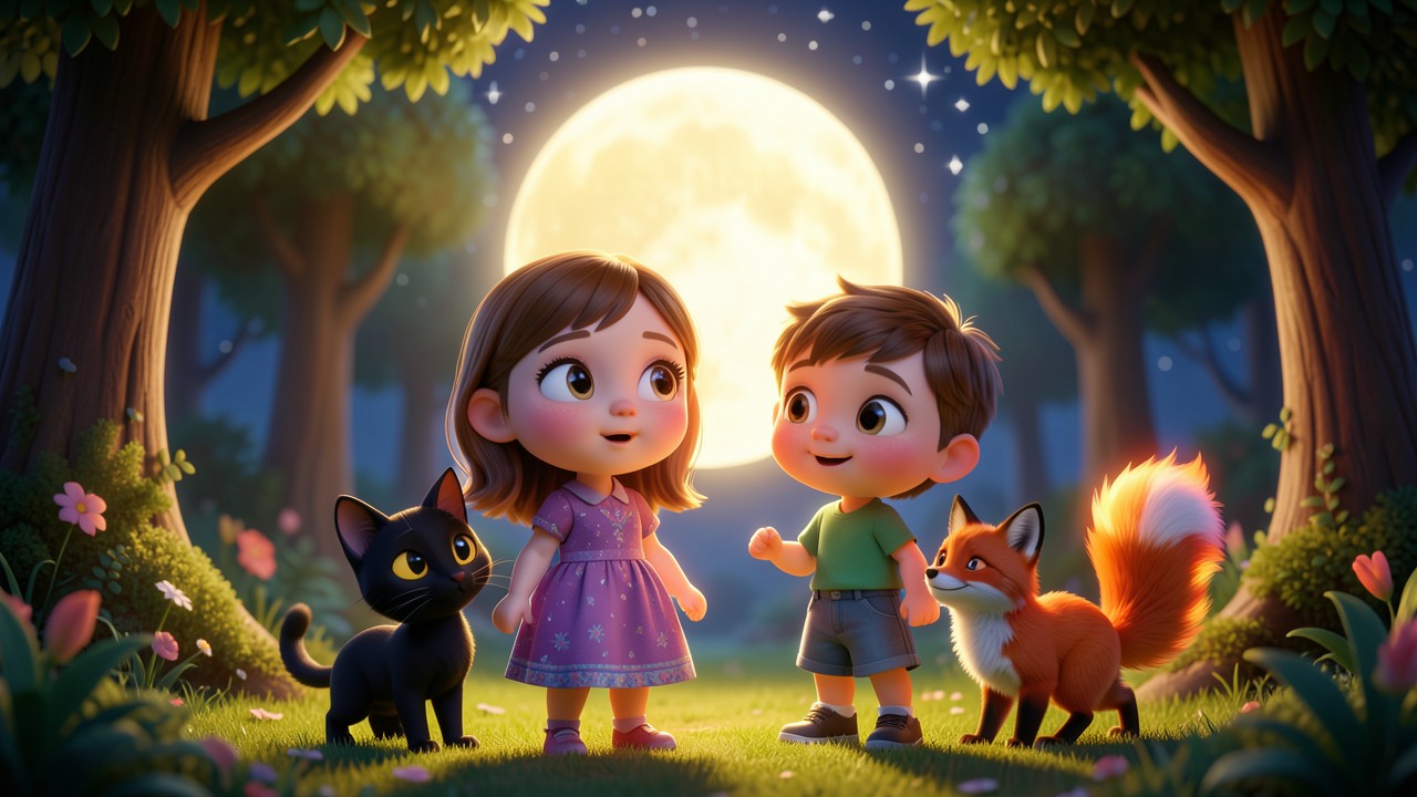 Histoire à lire le soir : La Lune qui chantait pour les enfants