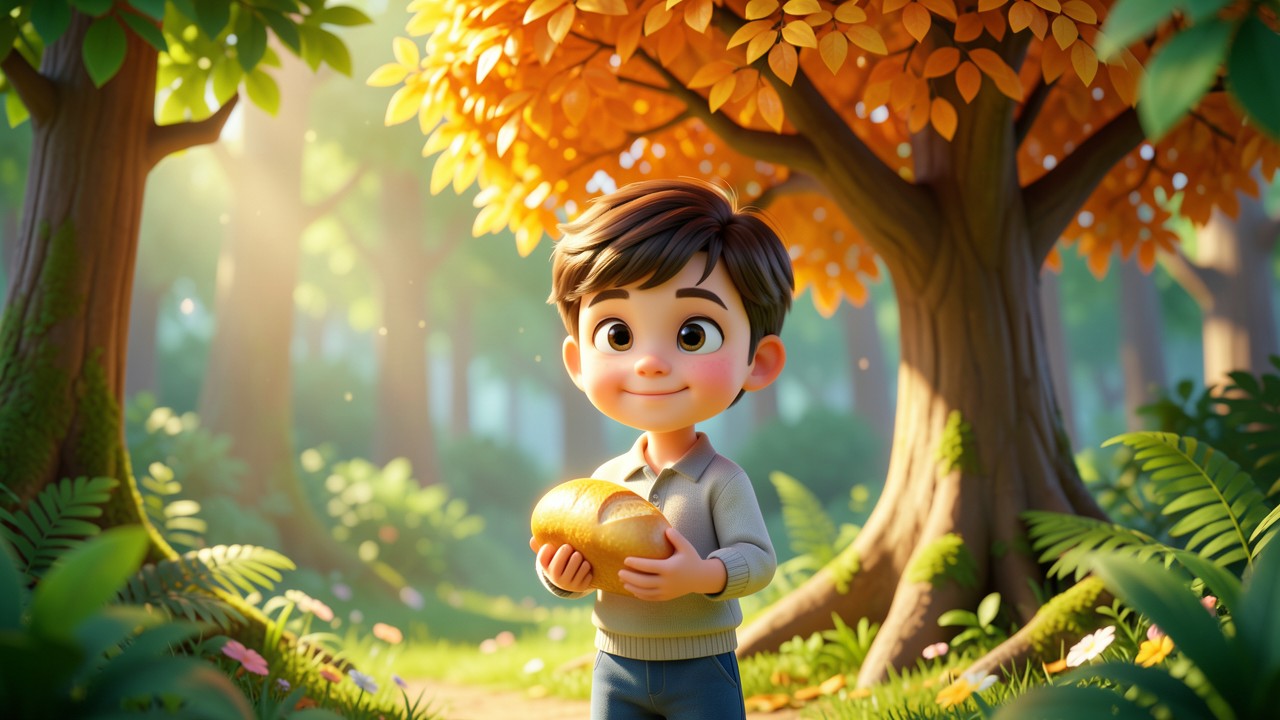Historinha Bíblica Infantil: O Pão de Laranja de Pedro