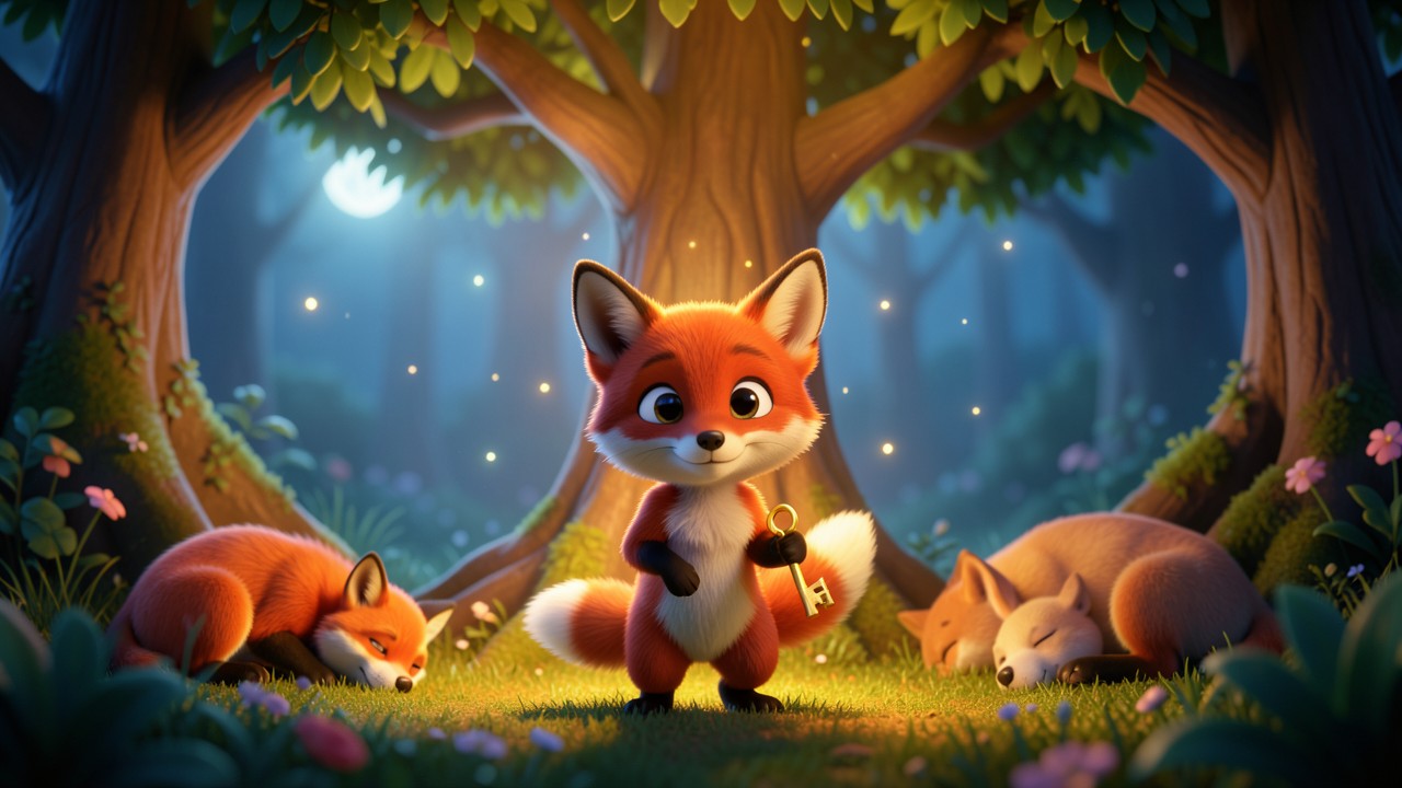Gute Nacht Geschichte Vorlesen: Der Fuchs mit dem goldenen Schlüssel