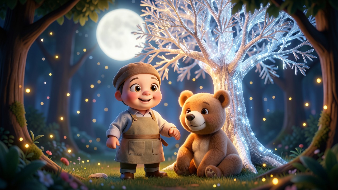 Russian Folklore Stories: The Baker, the Bear, and the Moonlit Feast