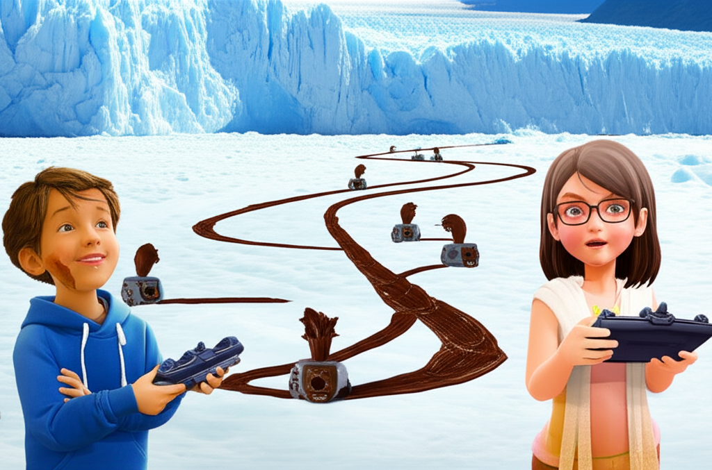 ¡Valentino y Paz Salvan el Glaciar de Chocolate!