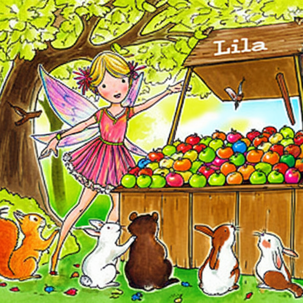 Las Manzanas Mágicas de Lila, el Hada del Bosque