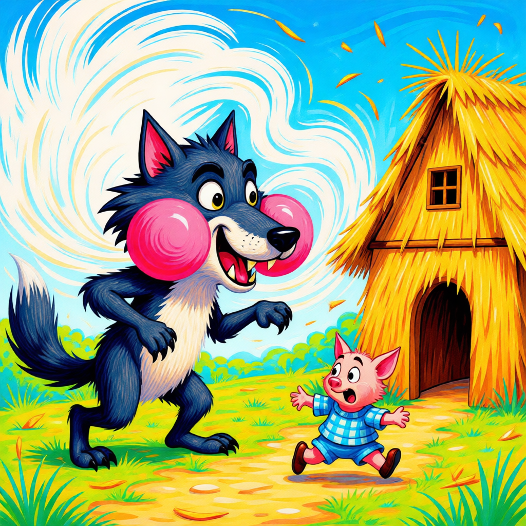 Los Tres Cerditos y el Lobo Feroz - ilustración 1