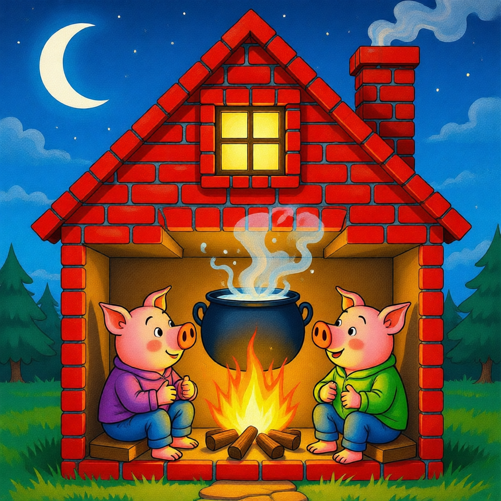 Los Tres Cerditos y el Lobo Feroz - ilustración 2