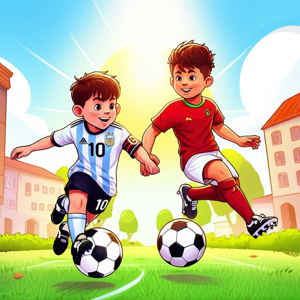 "¡Sueños de Gol! Messi y Cristiano: Una Amistad Imparable"